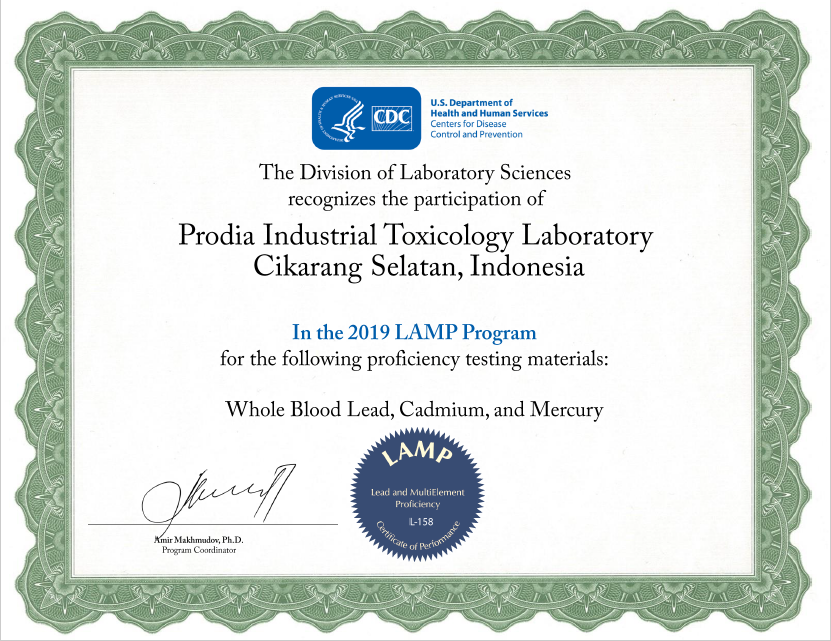 CDC 2019 - Prodia INDTOX Lab