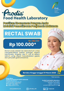Harga spesial tes Rectal Swab hanya bayar Rp 100.000