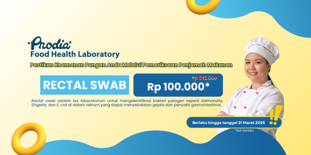 Harga spesial tes Rectal Swab hanya bayar Rp 100.000