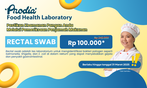 Harga spesial tes Rectal Swab hanya bayar Rp 100.000