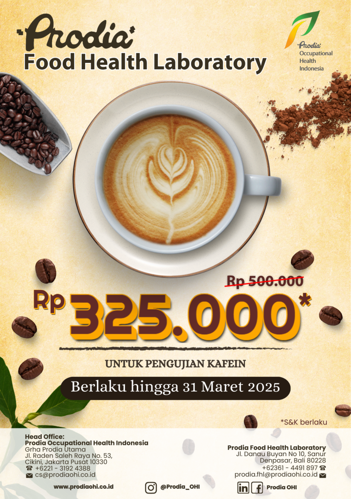 Harga Spesial Pengujian Kafein, Hanya Bayar Rp 300.000 di Prodia FHL!