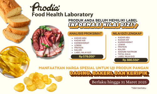 Harga Spesial Uji Nilai Gizi (Sampel Daging, Bakeri dan Keripik