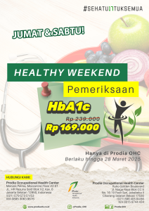 Healthy Weekend: Harga Spesial Pemeriksaan HbA1c hanya Rp 169.000 hanya di Prodia OHC Jakarta dan Cikarang