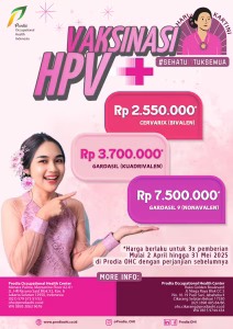 Harga Spesial unutk Vaksinasi HPV Dalam Rangka Hari Kartini mulai dari Rp 2.550.000 untuk 3x suntik hanya di Prodia OHC
