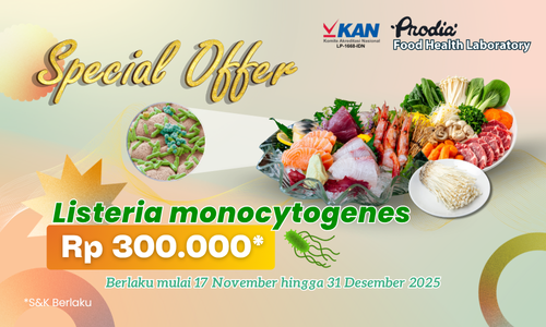 Pemeriksaan Listeria monocytogenes hanya Rp 300.000/ uji hanya di Prodia Food Health Lab, Bali